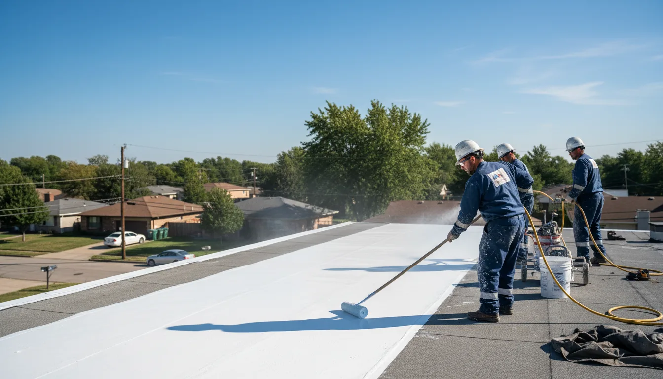 Commercial roof coating in Eads, CO near me